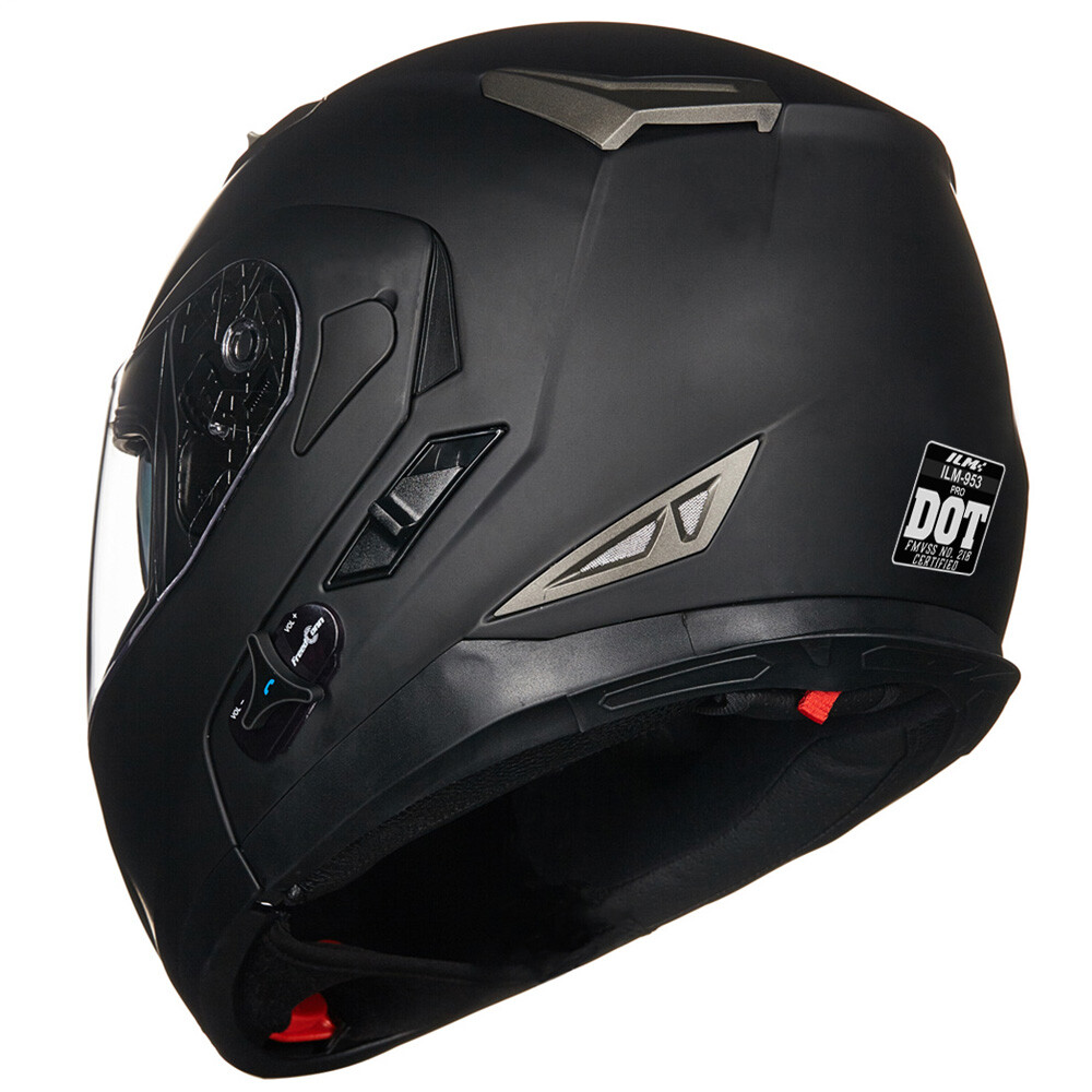 ILM Used Bluetooth Modular Full Face Motorcycle Helmet 6 Riders Group Inter 953P