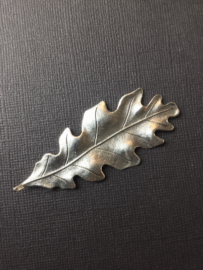 32984 Matte Silver Oxidized Victorian Oak Leaf Jewelry Finding