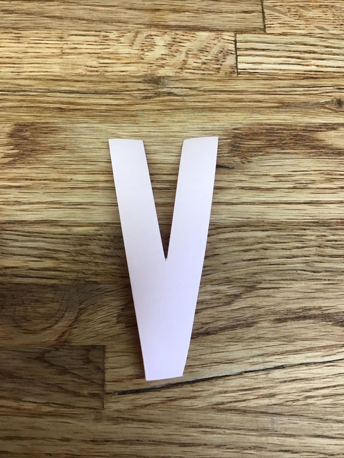 Firefighter / EMT Turnout Coat Reflective Iron-On Letter “V” Orange/Red D-6