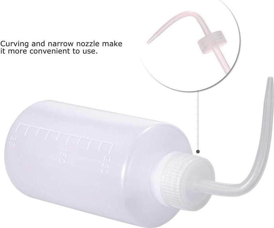 2PCS 500ml Tattoo Squeeze Bottle Diffuser Wash Lab Supply Plastic Squeeze Bottle