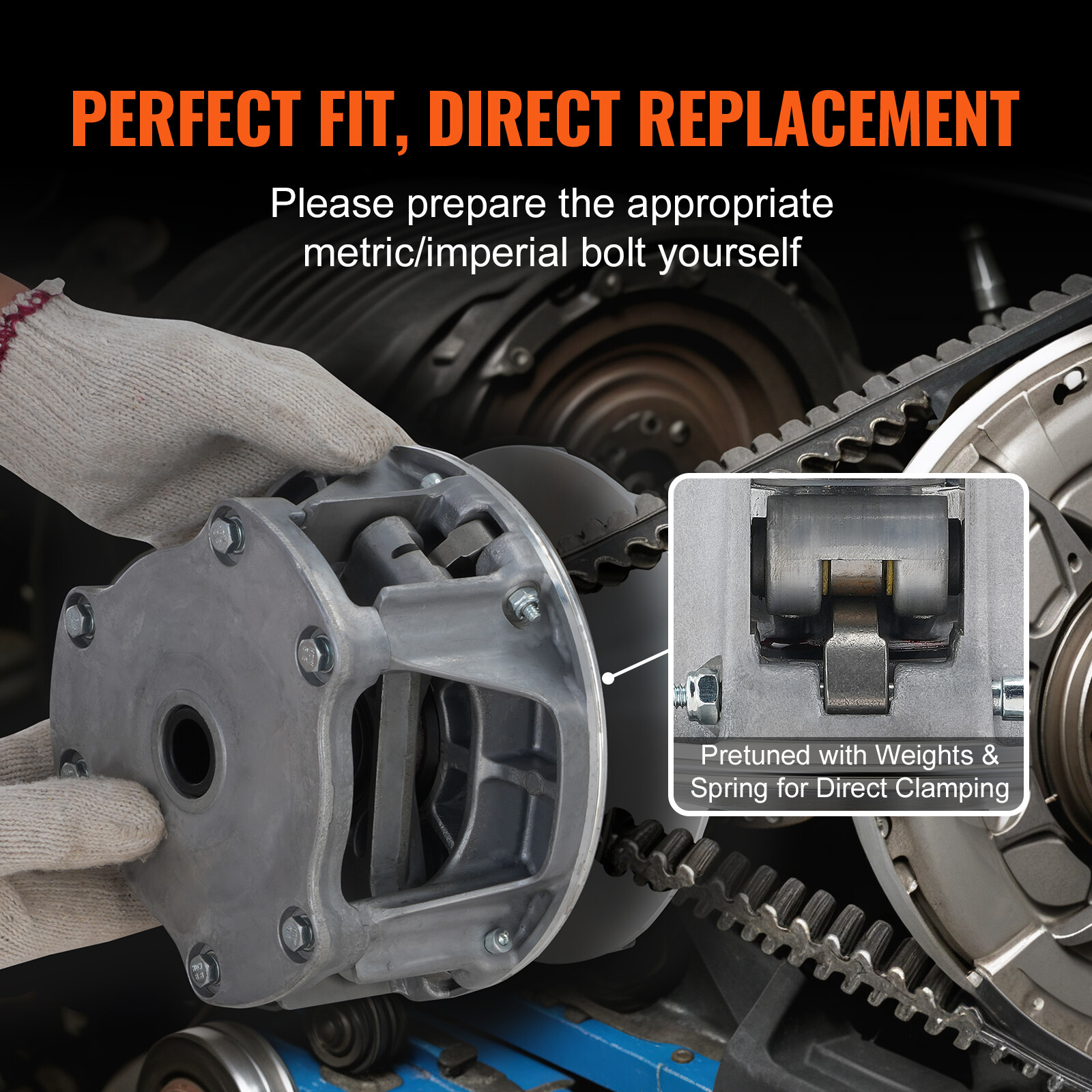 VEVOR Primary Drive Clutch for Polaris RZR 800 10-14 RANGER 800 12-17 #1322996