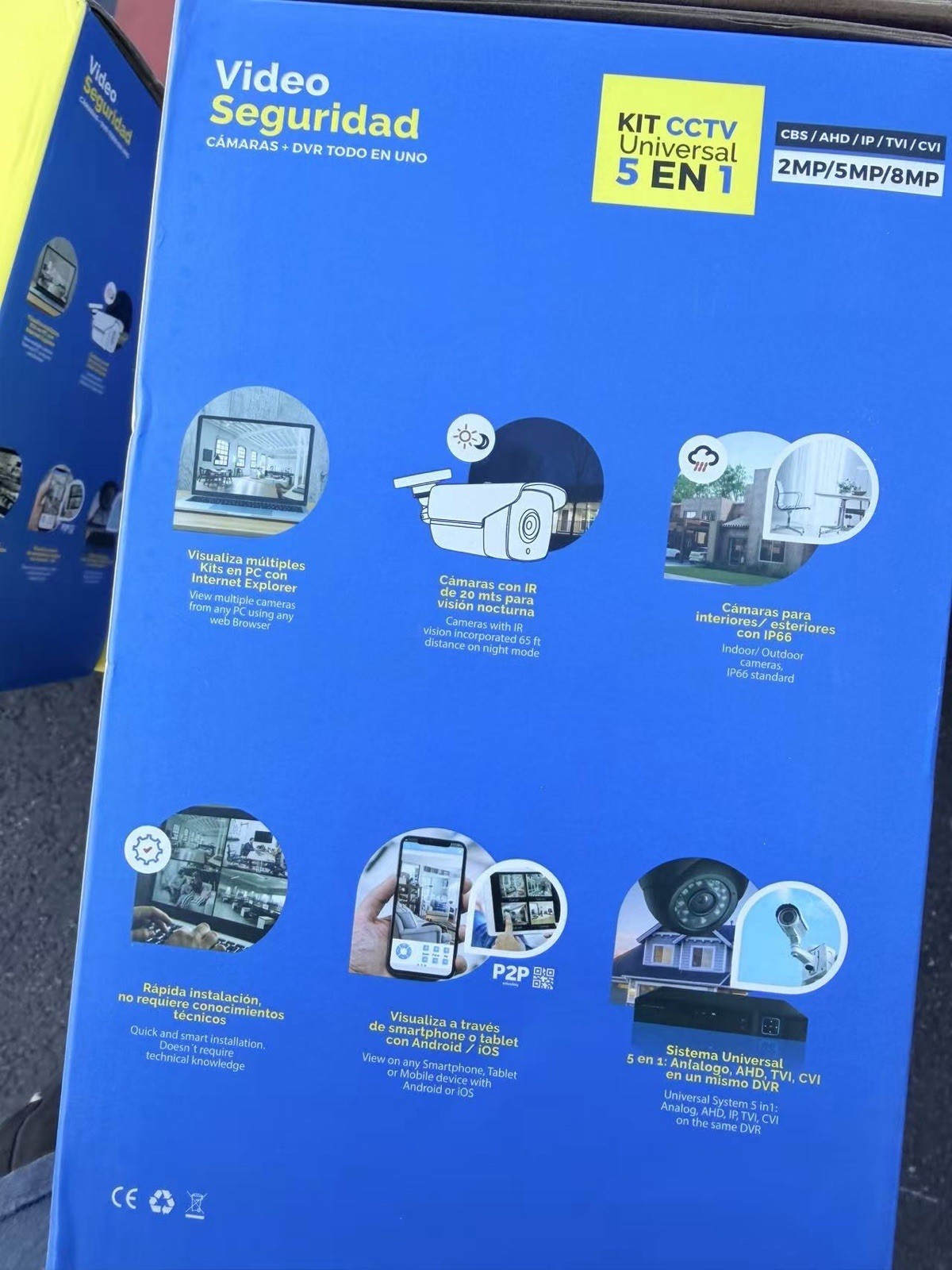 VORGUT Wired Security Camera System 4CH DVR 5MP Lite 4x3MP Cameras 500GB