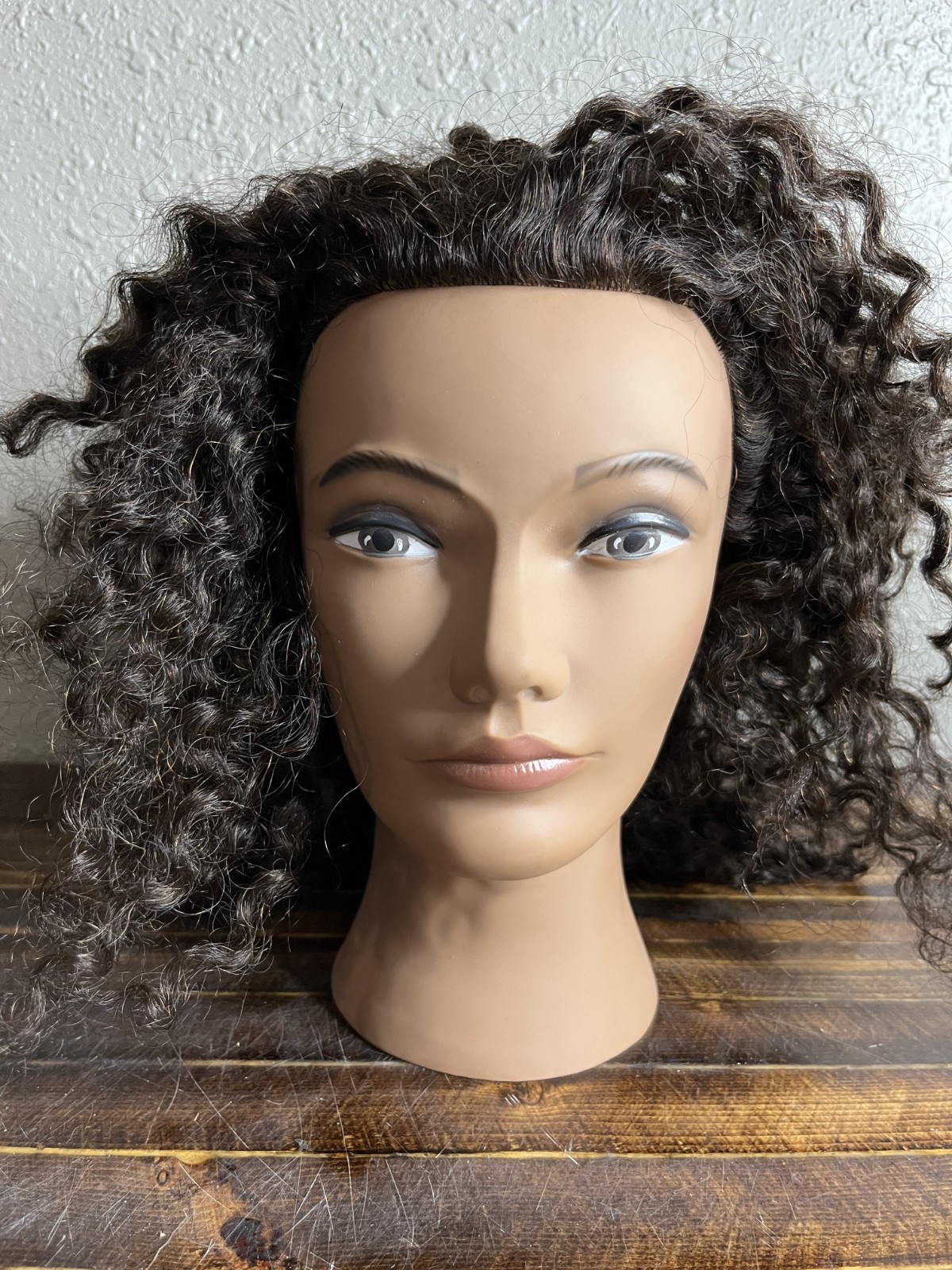 Pivot Point Janet MMSIIDLD-7C 100% Human Hair Curly Textured Mannequin Head