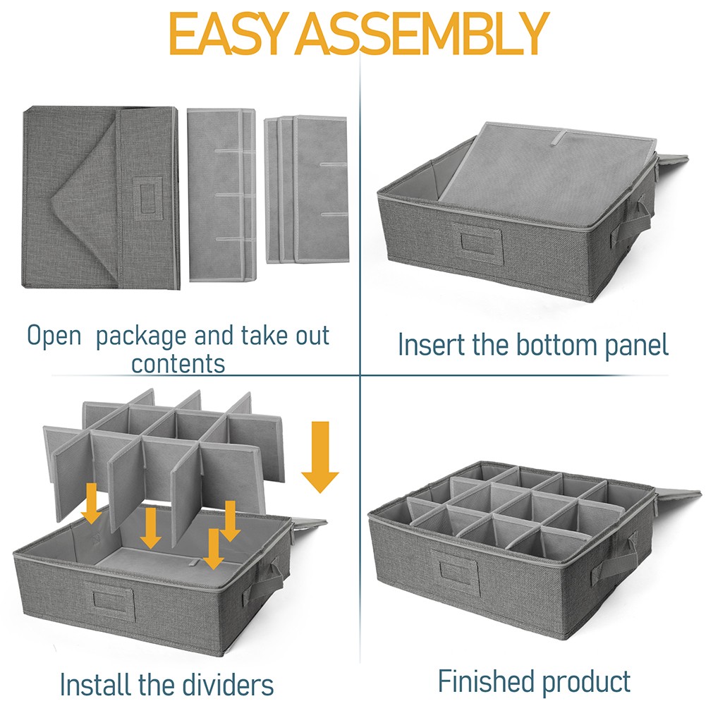 Cup Mug Storage Container Hard Shell China Coffee Mug Storage Box for Moving