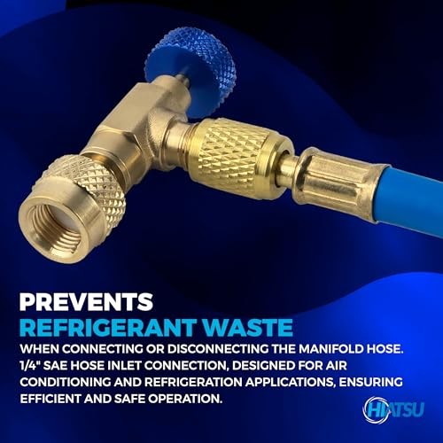 Schrader Core Depressor Valve 1/4” x 5/16” SAE – Heavy-Duty Brass HVAC FSVH-2