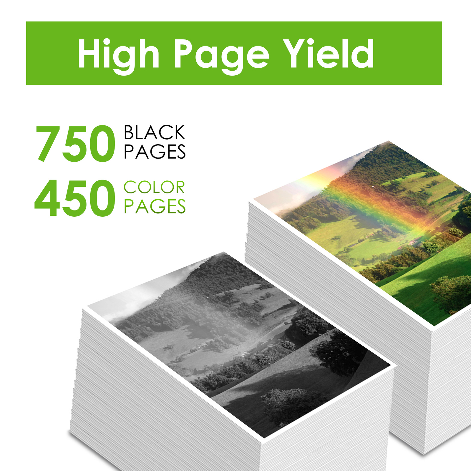 67XL Ink Cartridges Combo For HP 67 Ink XL DeskJet 2852e 2855 4152 4155 2700 Ink