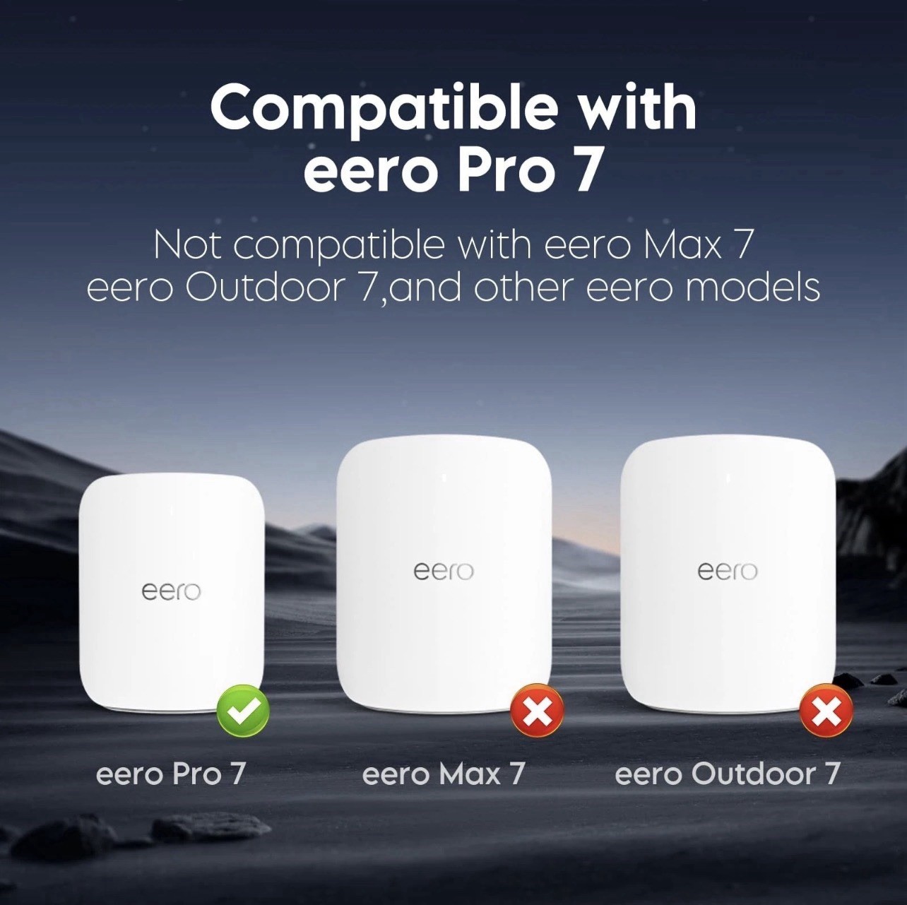 Wall Mount for eero Pro 7 Tri-band Mesh Wi-Fi 7 Router