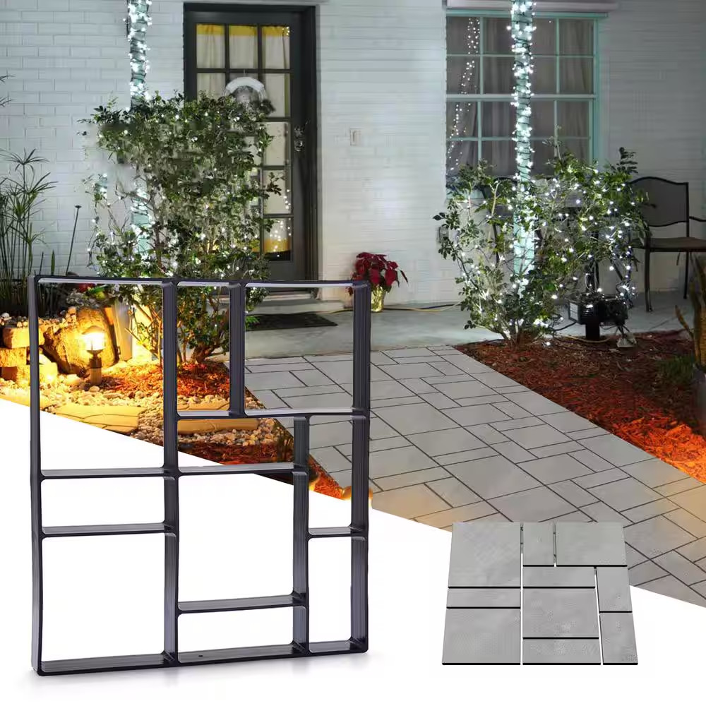 Concrete Pavement Cement Mold Stepping Stone DIY Paver Mold Kit Walk Maker for P