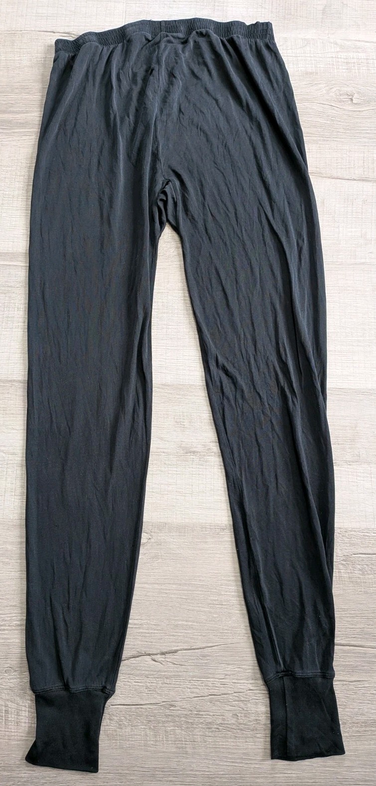 Thermasilk by Terramar 100% Pure Silk Men's Baselayer Pants Sz S Black READ