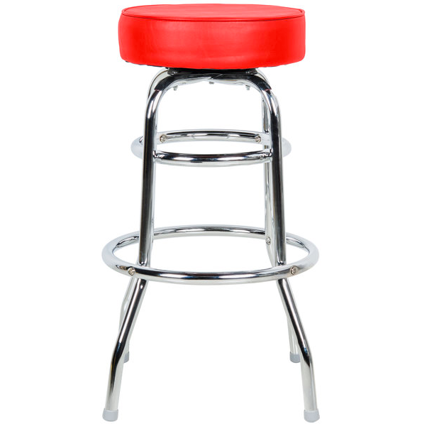 Commercial Vinyl Swivel Bar Stool Counter Height Indoor Seating Resto Bar Pub