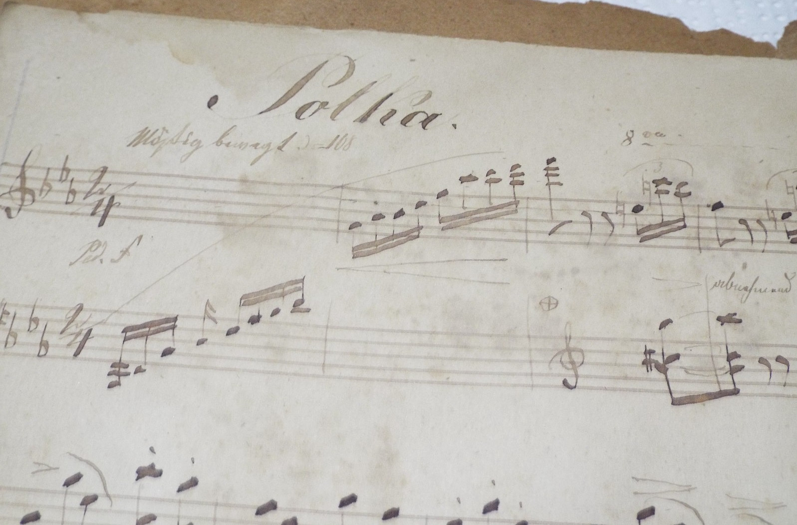 ANTIQUE 1800s HANDWRITTEN SHEET MUSIC WITH SIGNATURES GERMAN COMPOSERS READ!!!!