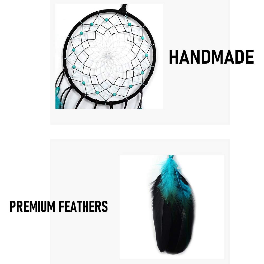 Blue Dream Catcher Boho Wall Hanging Decor Bedroom Ornament