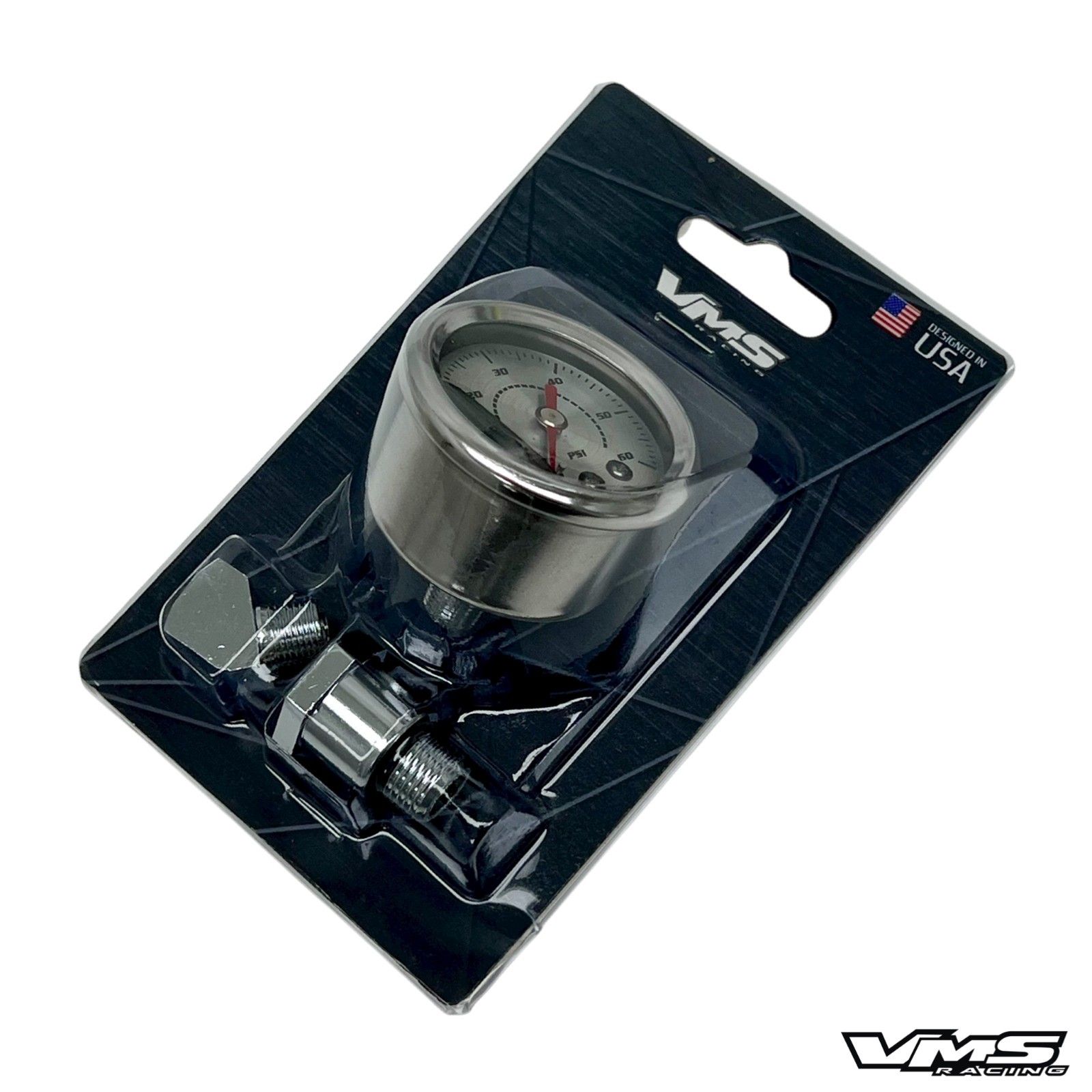 HARLEY BIG TWIN ENGINE 0-60 PSI OIL PRESSURE LIQUID FILLED GAUGE ADAPTER KIT