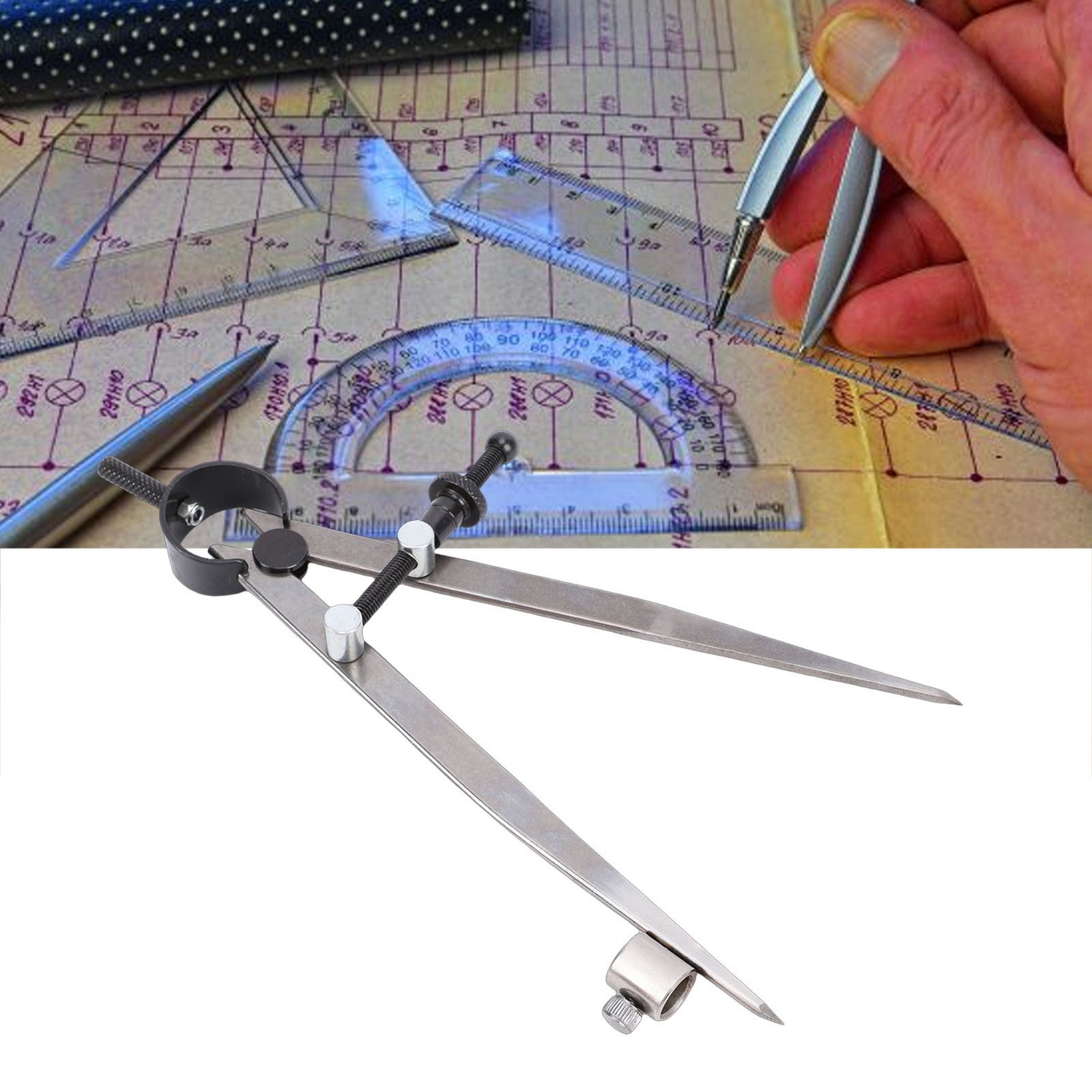 6 Inch Leather Compass Creaser With Adjustable Spacing For Woodworking Popular