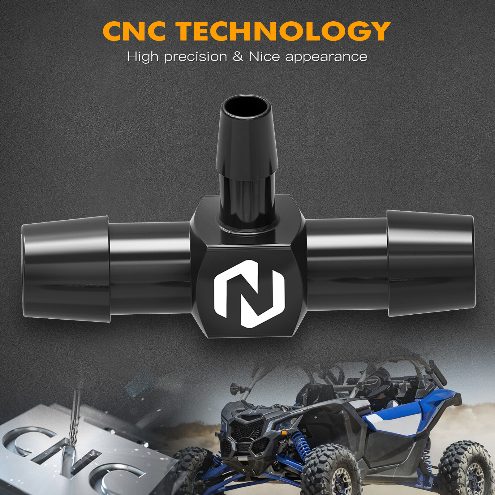 NICECNC Tee Coolant Fitting Radiator Hose Connector For Can-Am Maverick X3 Turbo