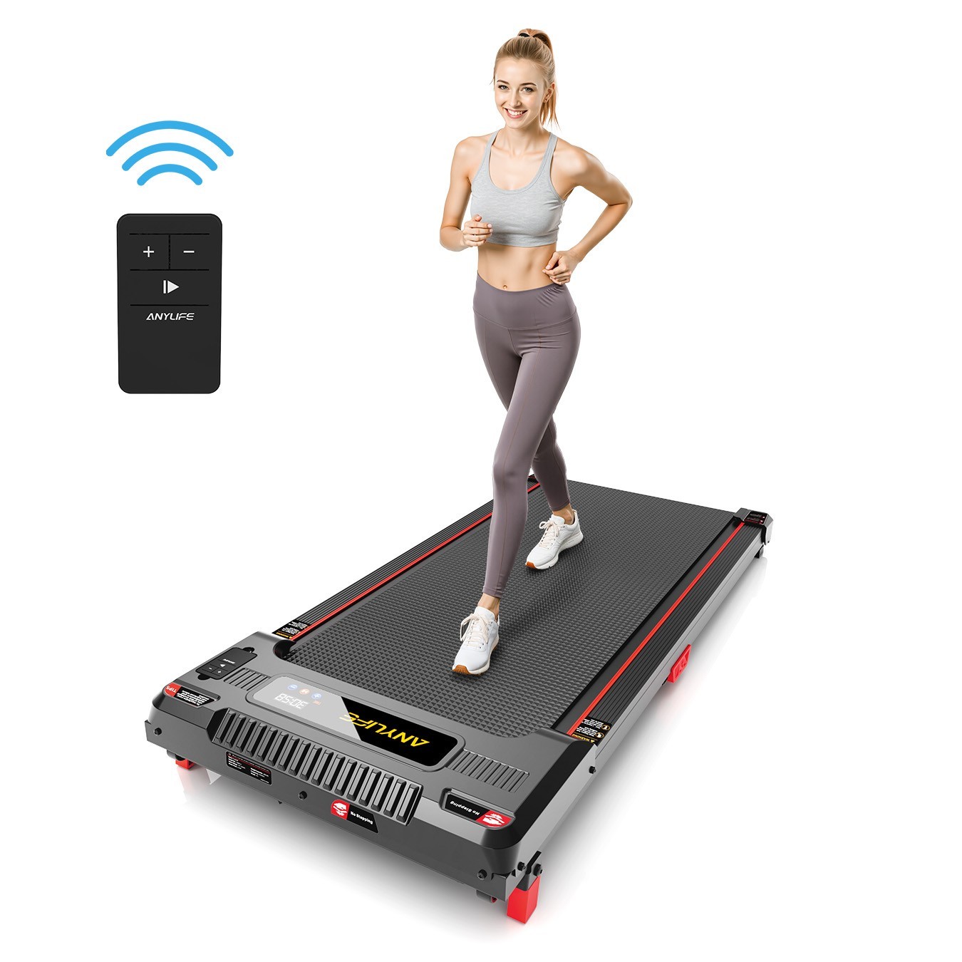 Small Portable Walking Pad - Compact Treadmill with LED Monitor for Home Gym
