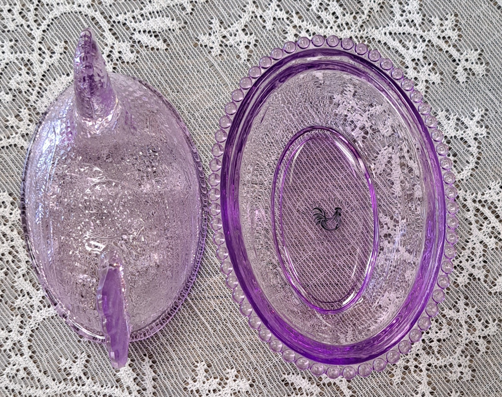 Set of 6 Hen On Nest, COMPLETE SET of Rose's Closet w/ Box, Small Indiana Style