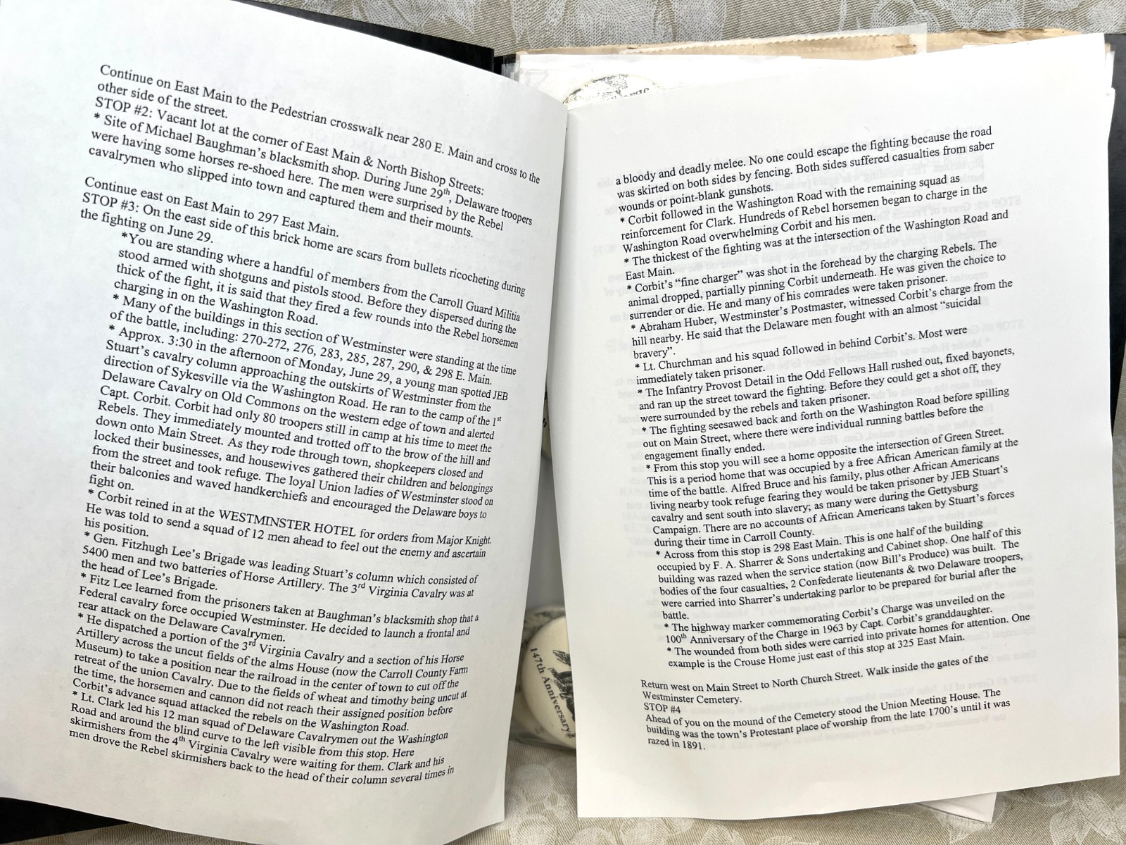 Civil War Binder, Battle of Westminster June 29th 1863, 2010-11 Reenactments