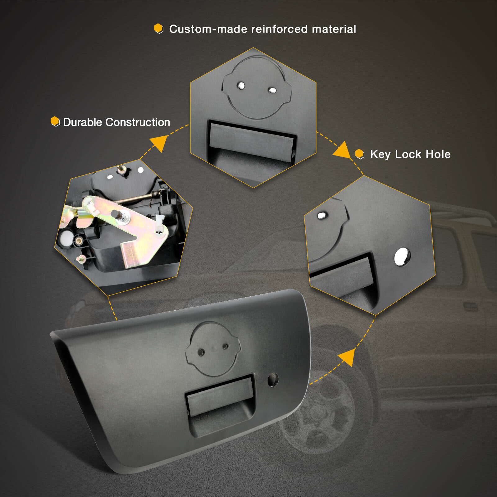 90606-8Z400 Exterior Tailgate Door Handle For 2001-04 Nissan Frontier 906069Z400