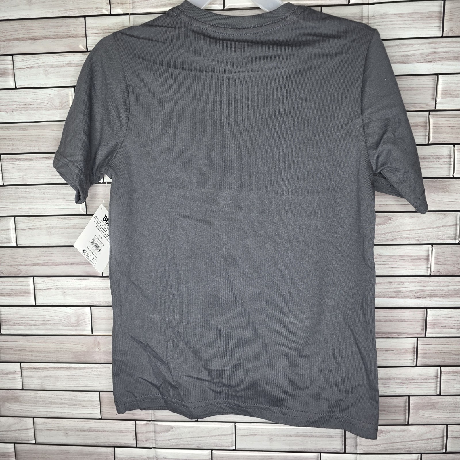 New Lot Of 2 Boys Short Sleeve Halloween T-Shirt Medium 8 Top Black Grey Shirt