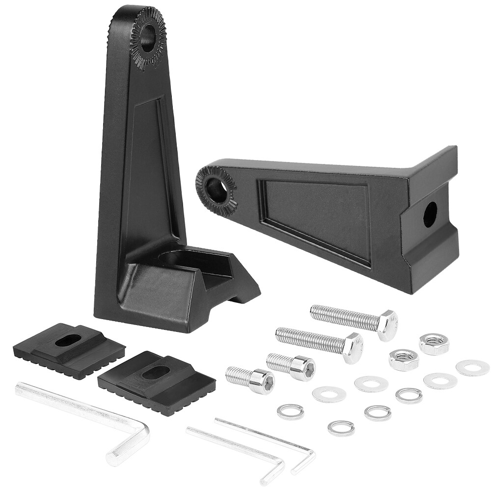 2x LED Light Bar Mounting Brackets 360° Side Rotating Al Alloy Holder Universal