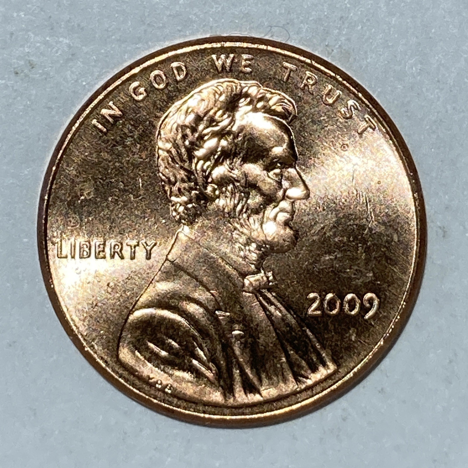 2009 - P Lincoln Cent Log Cabin - Birthplace Gem BU Penny from Original Roll