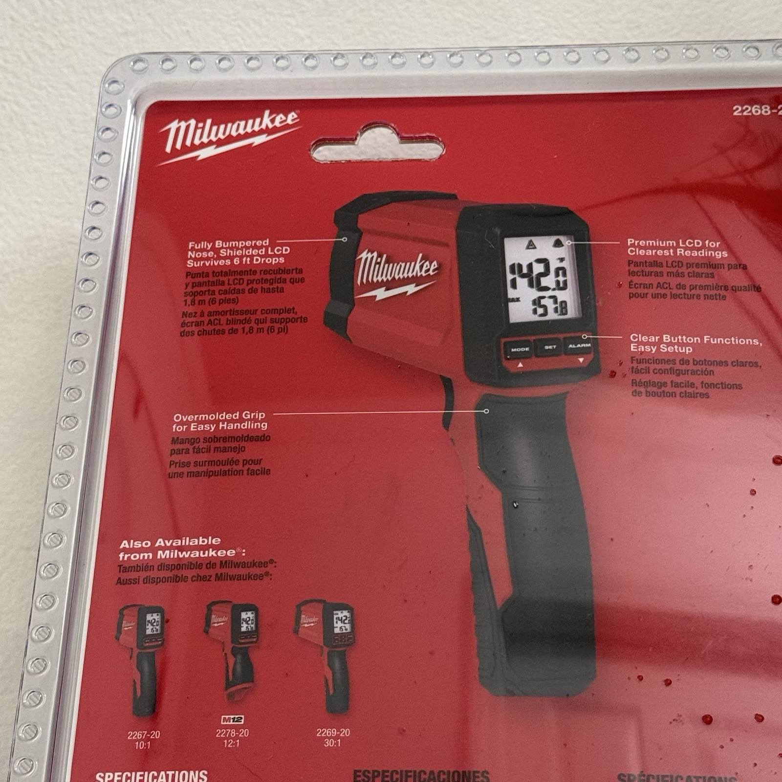 Milwaukee 2268-20 12:1 INFRARED TEMP GUN With 9V Battery New With Tags NWT