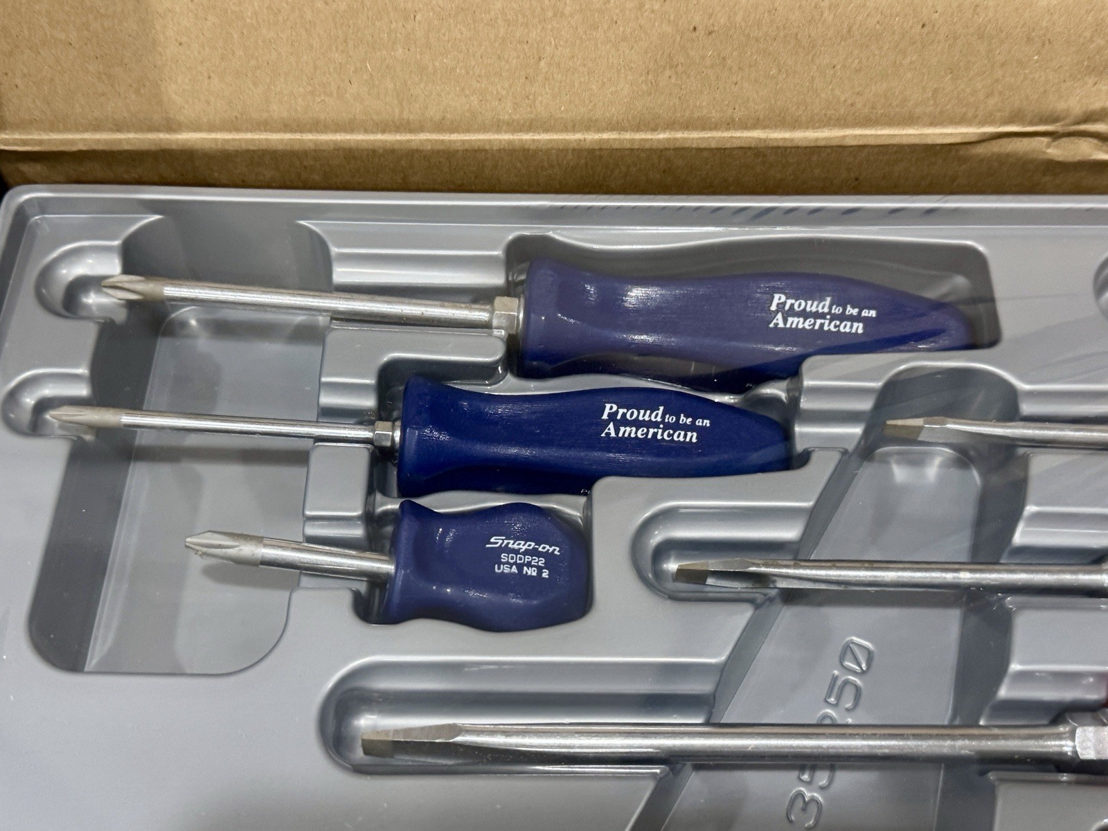 Snap-On - Proud To Be An American 9 Piece Screwdriver Set + Marlin Diecast New