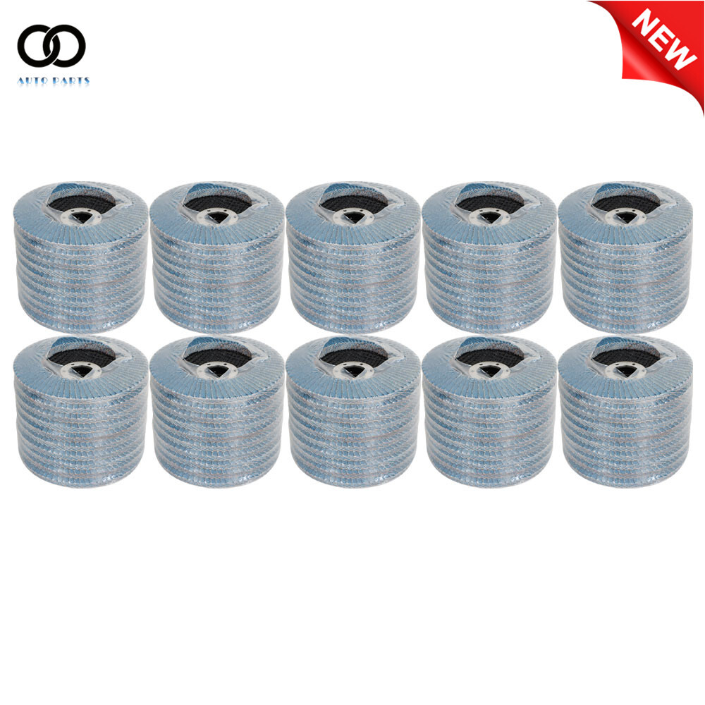 100Pack 4.5"×7/8'' 40 Grit T29 Premium Zirconia Flap Disc Wheel Sanding Grinding