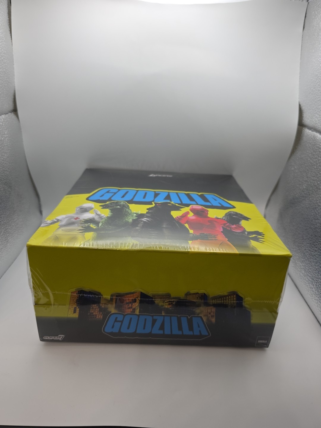 SEALED BOX OF 12 SUPER7 REACTION GODZILLA KAIJU BLIND BOX FLAT CASE FIGURES