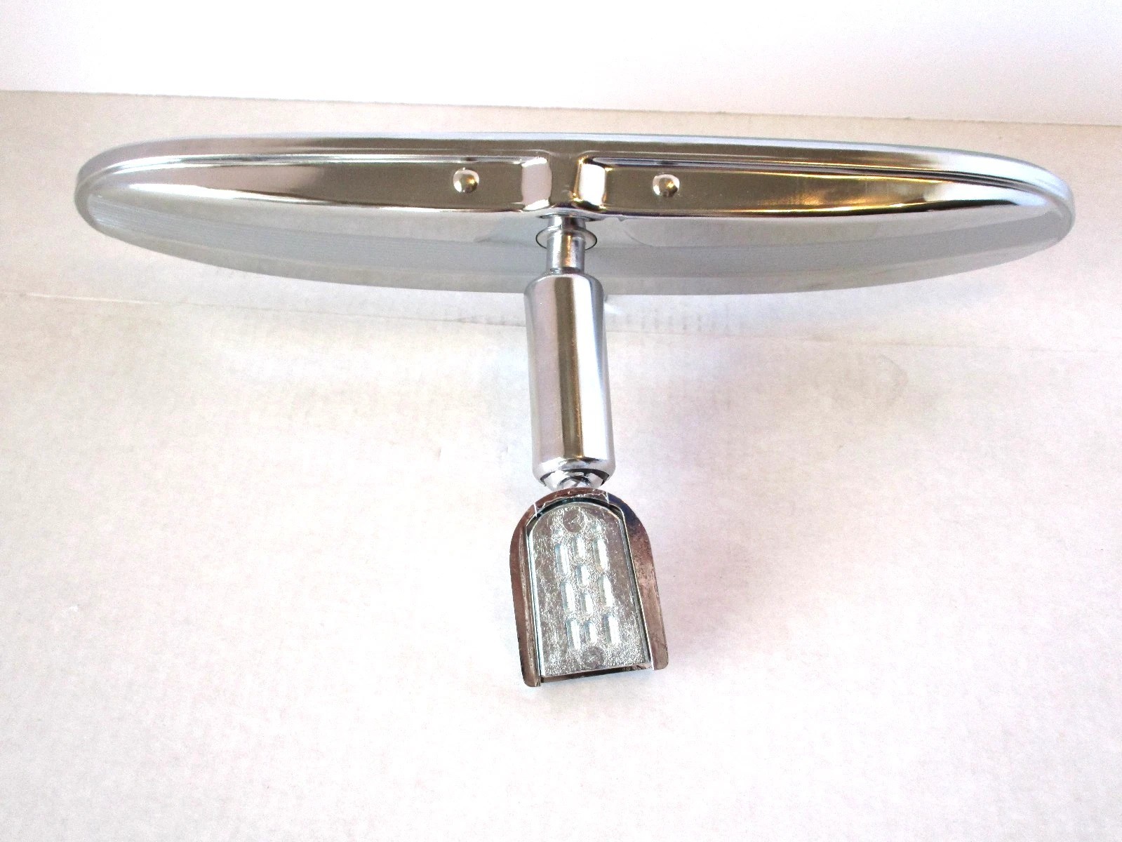 Chome Universal Day / Night Rear View Mirror Winshield Mount Chevy Ford Mopar