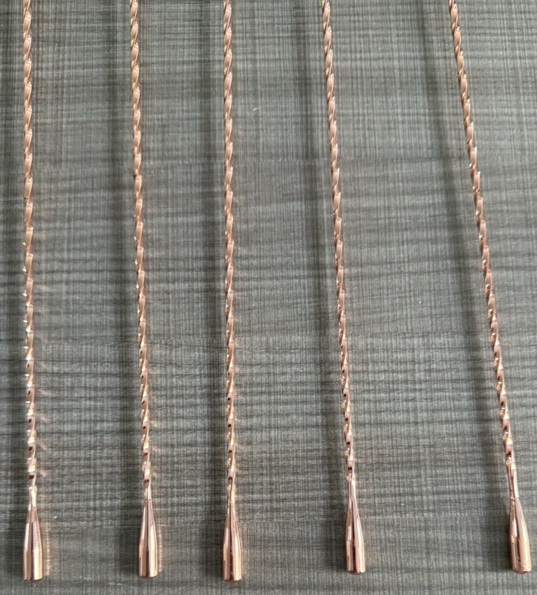 16 Inches Bar Spoon, Long Handle Mixing Stirrers for Drinks,Stainless Steel Gold