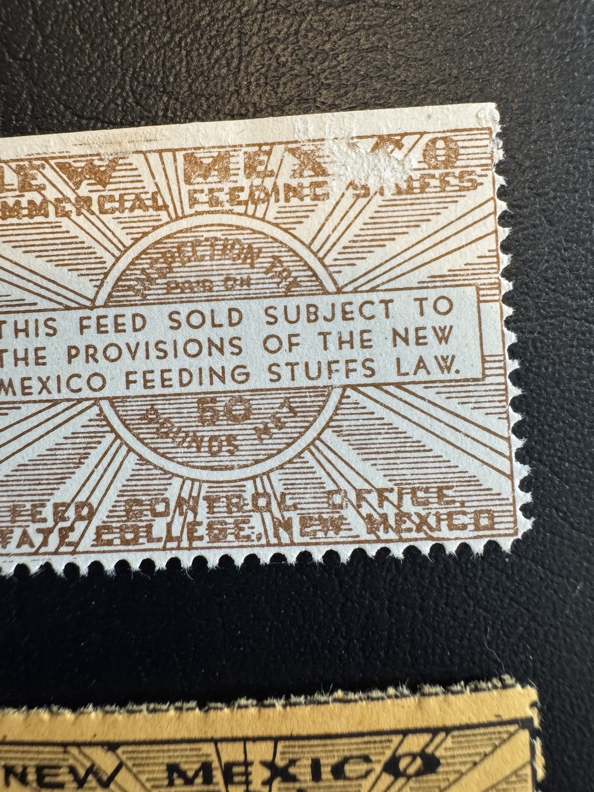 4 US New Mexico Tax Stamps- Unused, Never Hinged, Some Flaws (See Description)
