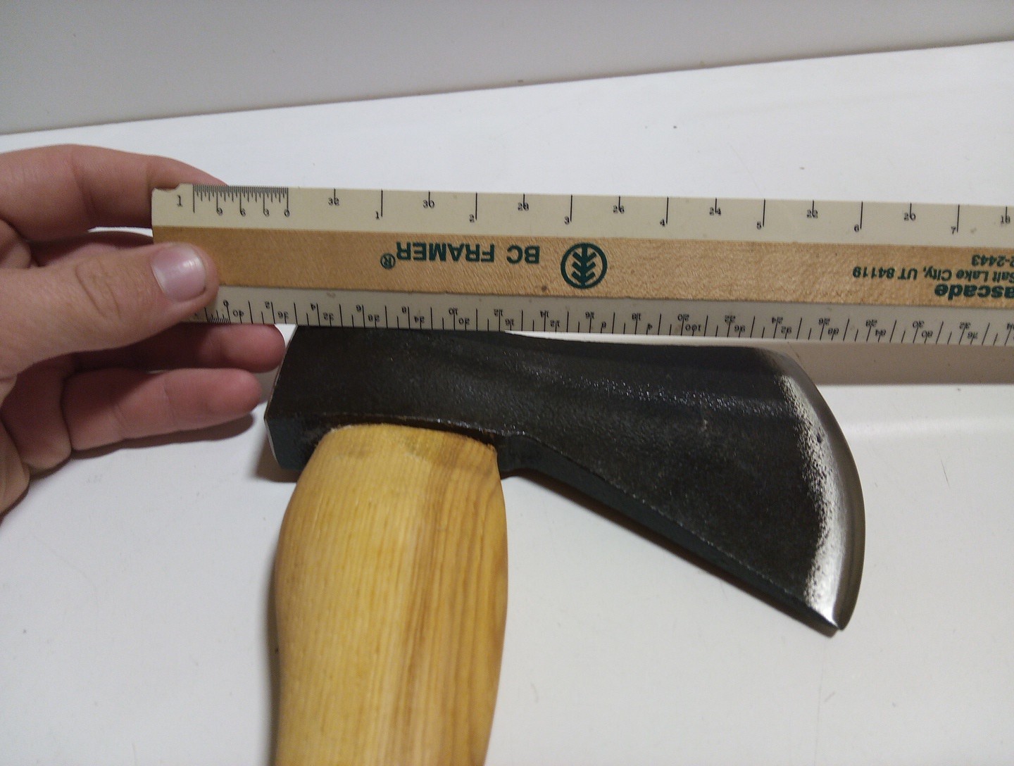 Marbles Knives 15" Camp Axe With 6'" Head and Hickory Wood Handle.