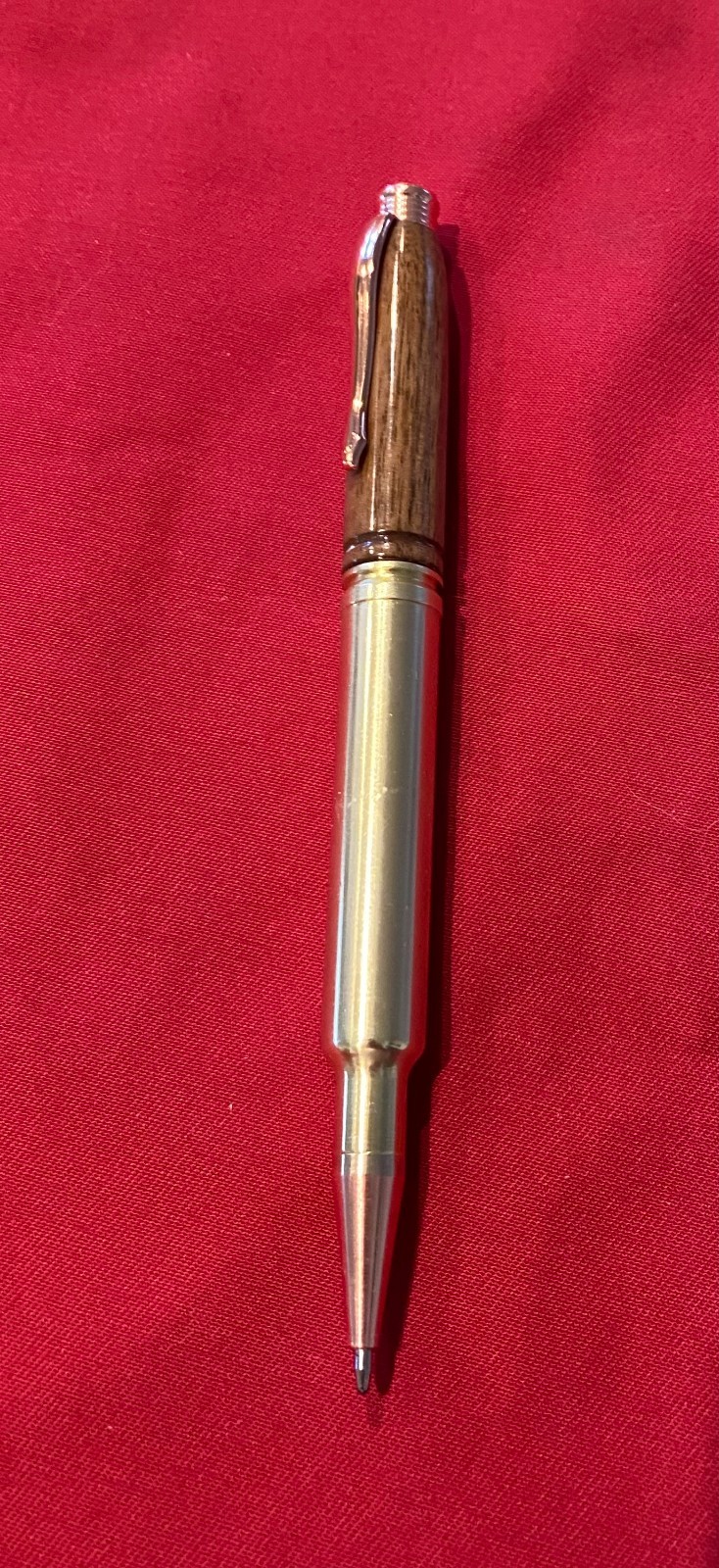 Hand Crafted 300 Weatherby / walnut  bullet pen Made in USA "IN STOCK"