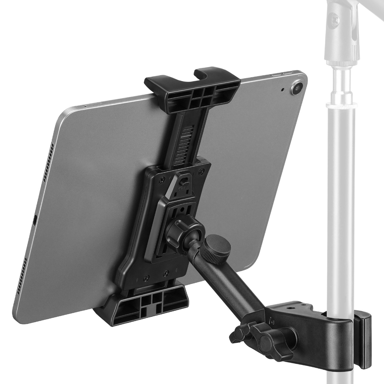 Mic Stand Adjustable Microphone Phone Holder Mount iPad iPhone All 4.7-13.5 Inch