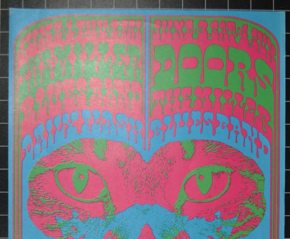 FAMILY DOG 64 - THE DOORS - THE MILLER BLUES BAND - SECOND PRINTING POSTER