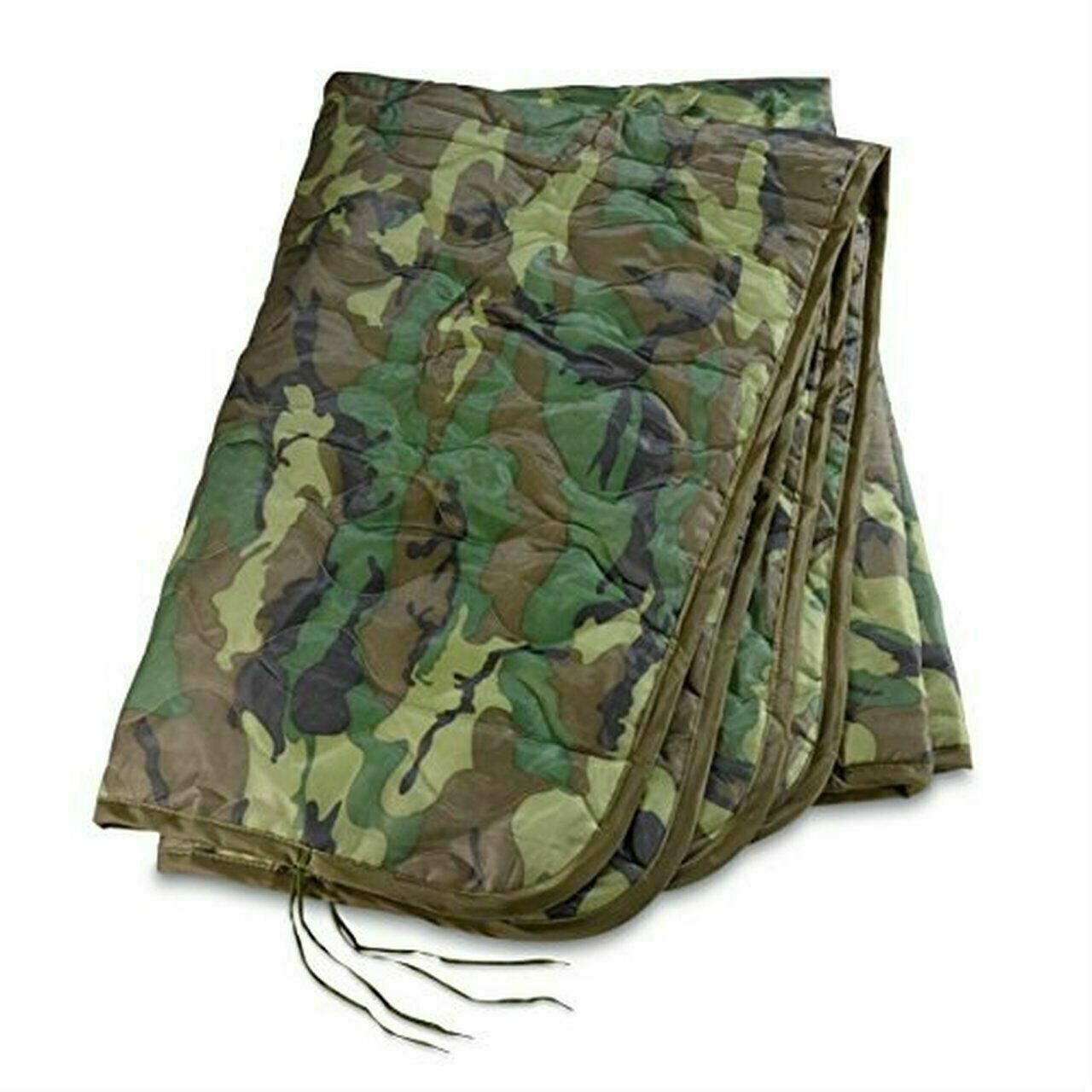 New Military issue Poncho Liner Woodland Camouflage Woobie Blanket USA Made