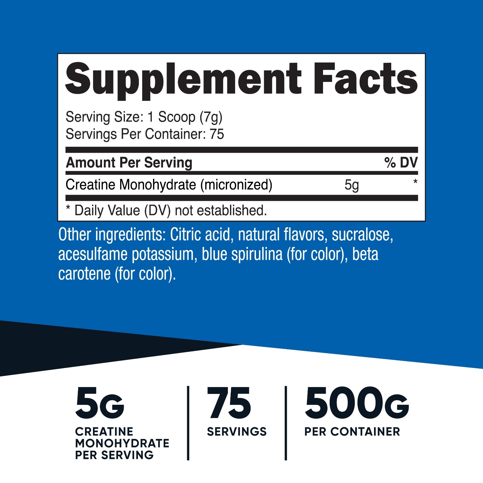 Nutricost Creatine Monohydrate Powder (Coastal Explosion, 500 Gram) - Micronized