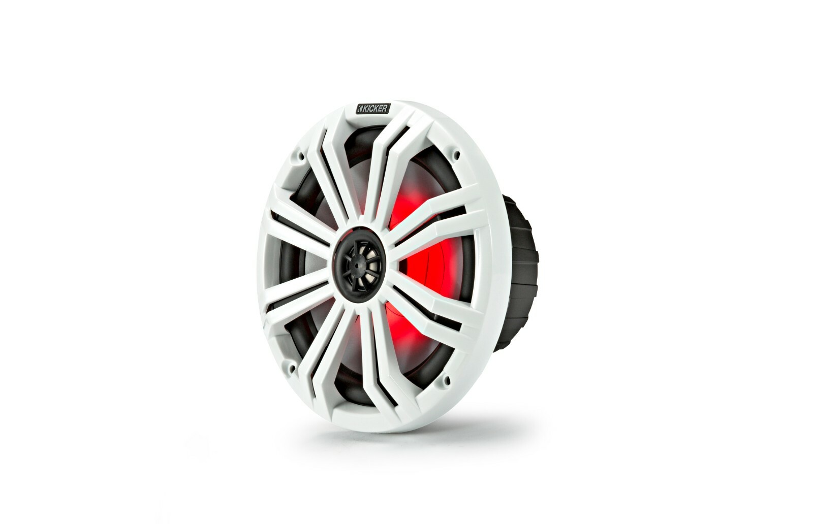 Kicker 45KM654L 6.5" 2-Way Marine Coaxial Speakers with LED Lighting