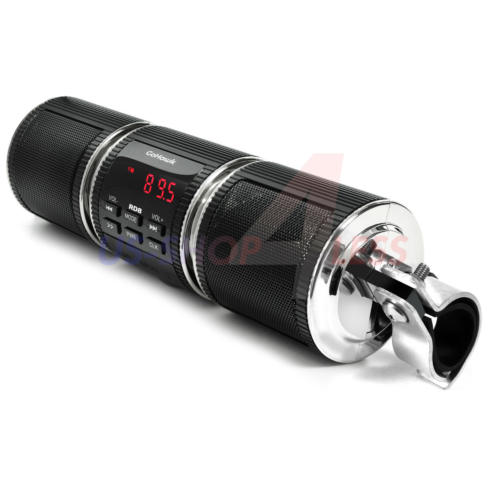 Handlebar Bluetooth Motorcycle Stereo Speaker Audio System MP3 ATV UTV 4Wheeler