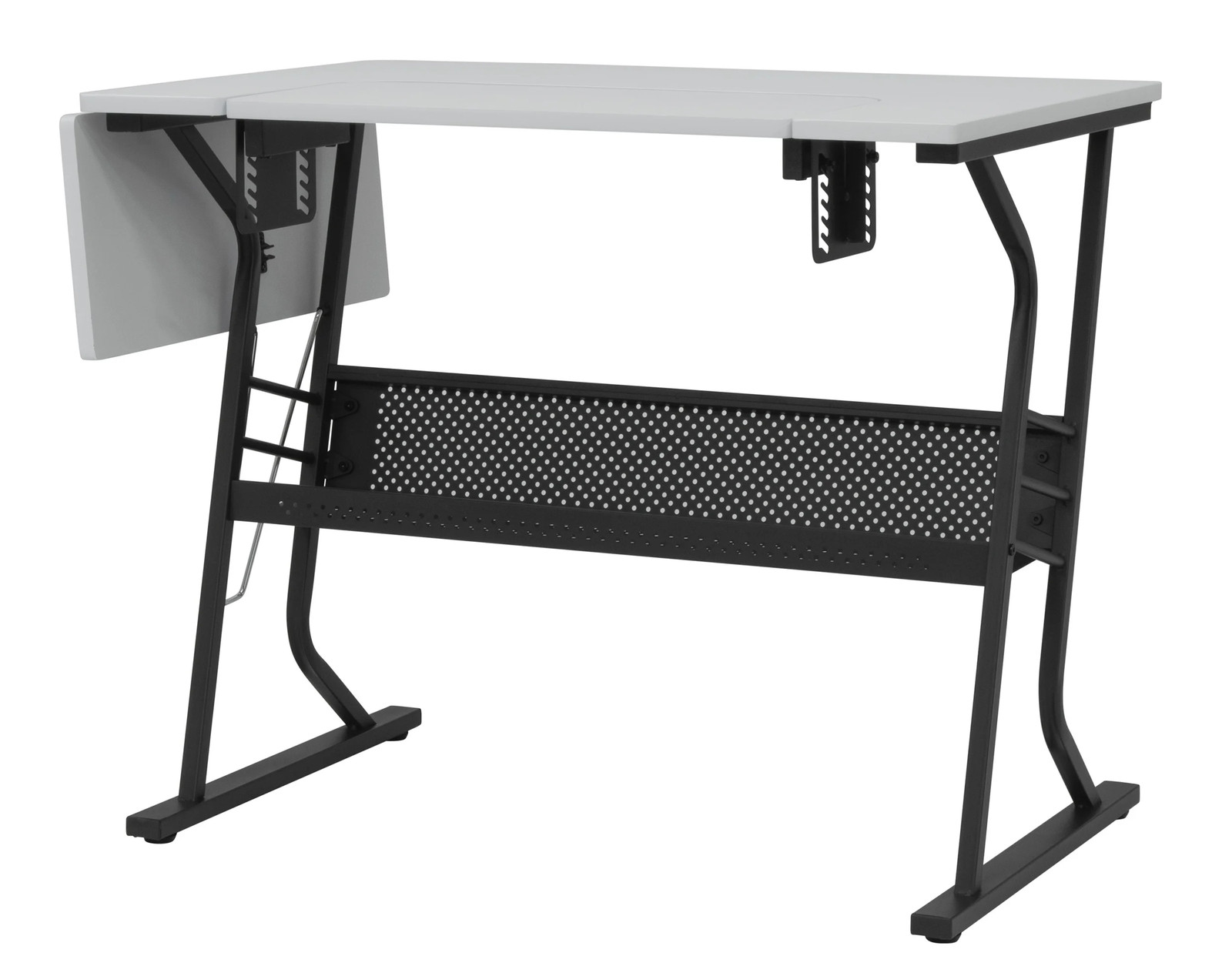 Eclipse Sewing and Craft Table in Black / White