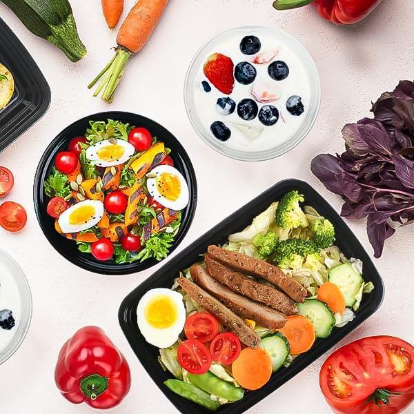 24 oz Food Storage Boxes Meal Containers BPA Free Microwavable Dishwasher Safe