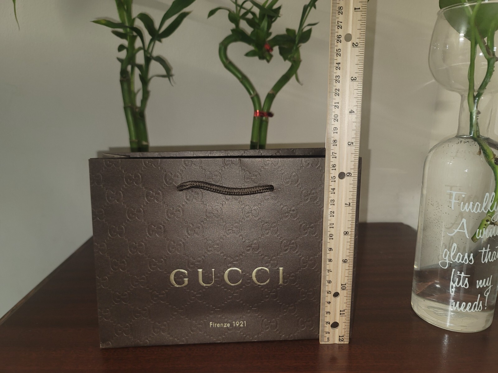 GUCCI Shopping Gift Bag Firenze 1921 Paper - Brand New Wrapped 9x6.7x2.5