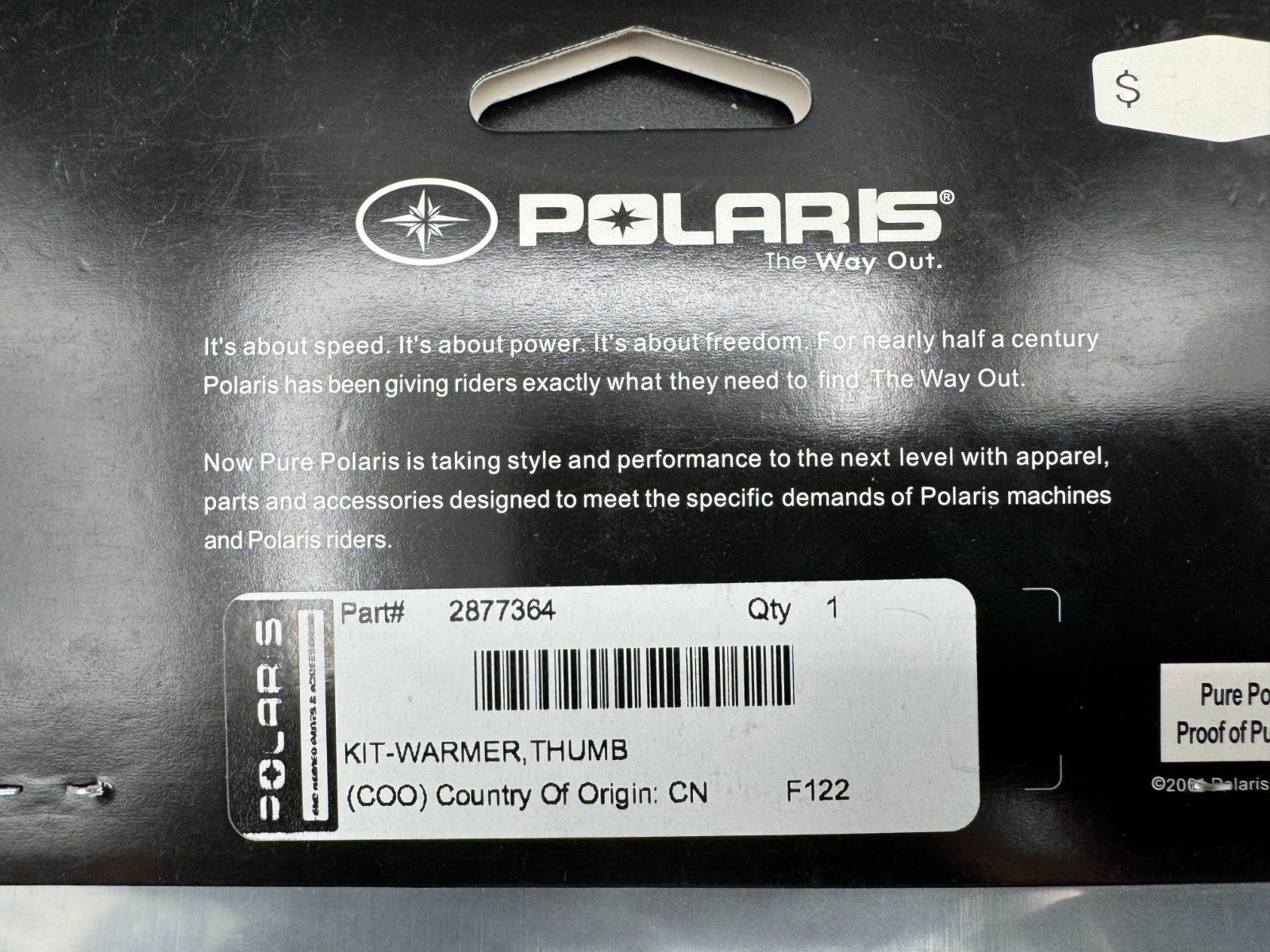 NOS Polaris Sportsman Genuine OEM Throttle / Thumb Warmers Part # 2877364 New .