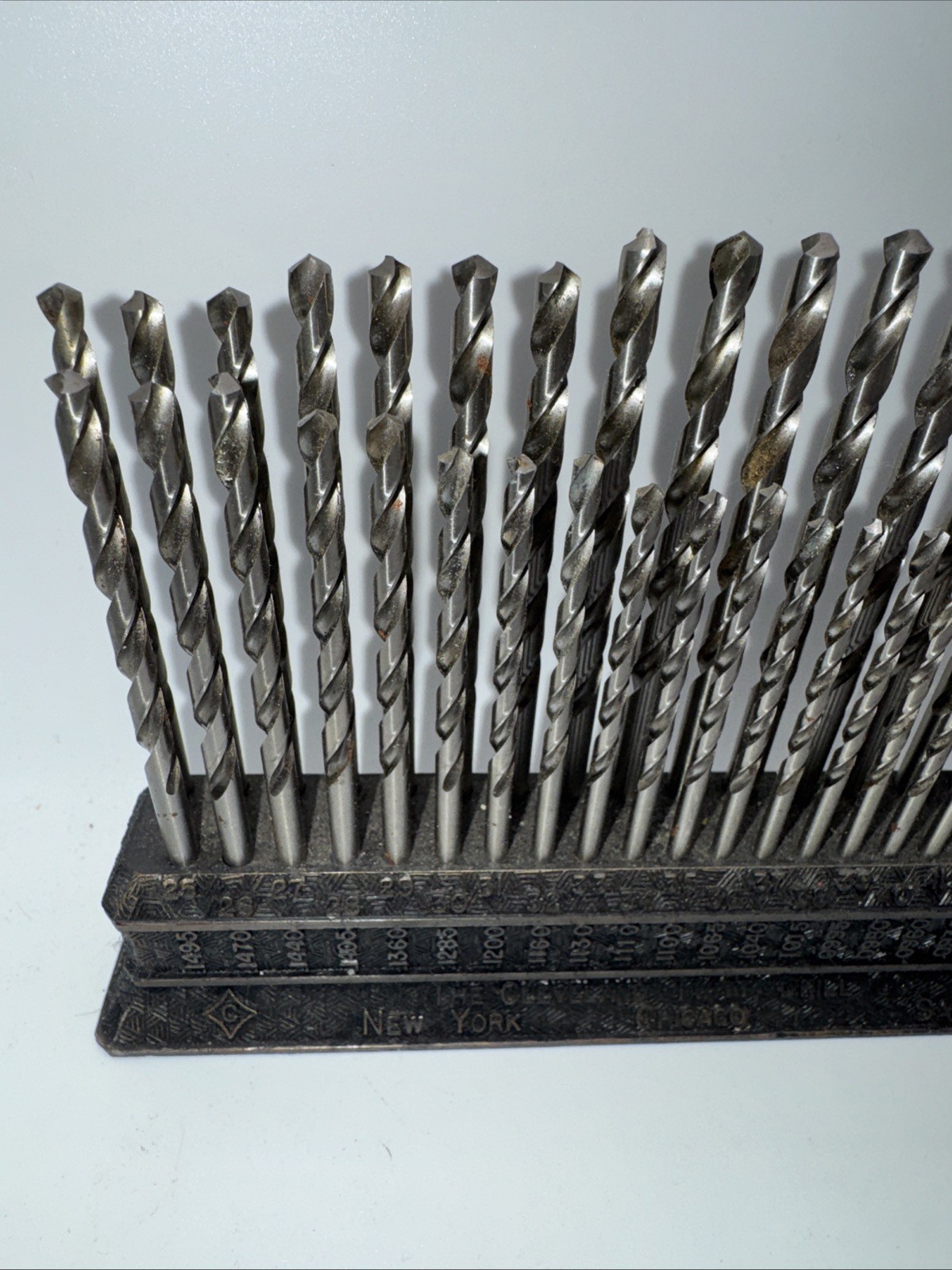 Vintage Cleveland Twist Drill Co #1-#60 COMPLETE with Index stand USA