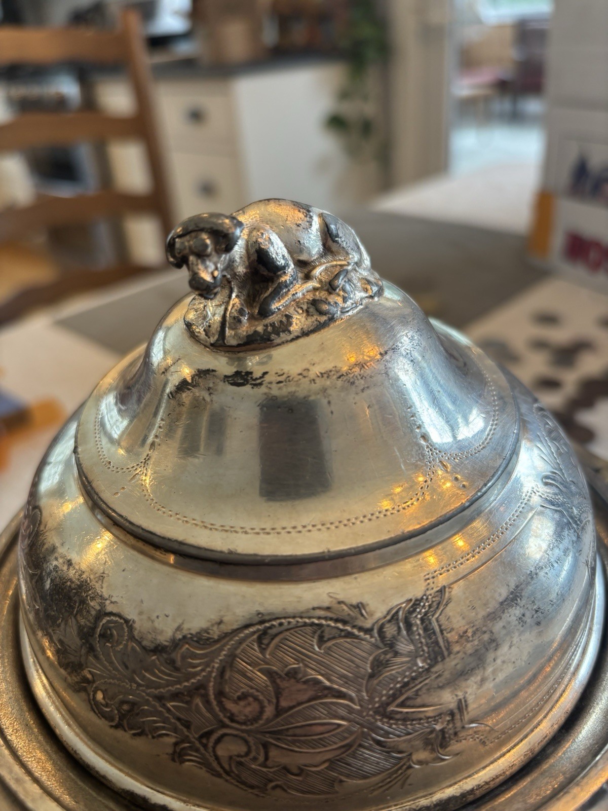 WM. Rogers Silver Plate Butter Serving Set (3pc) plus bonus dish/tray