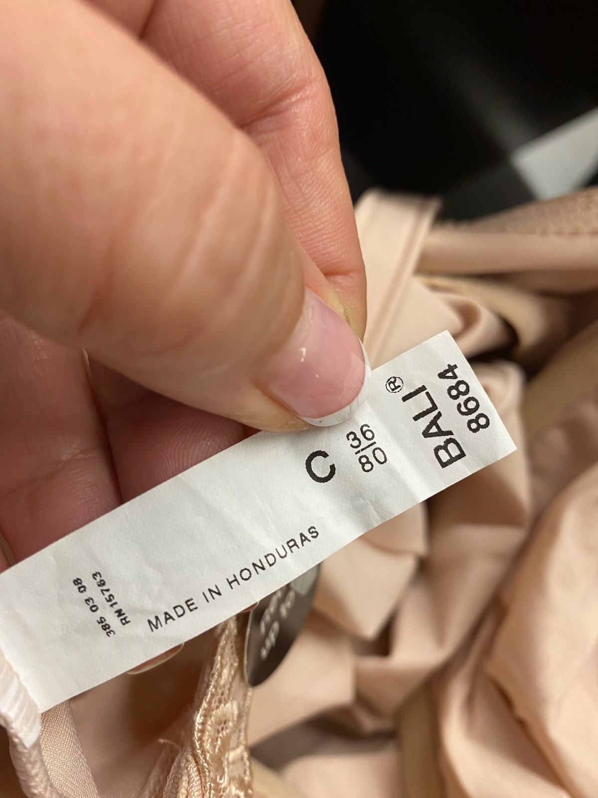 Bali Camisole Cami Minimizer Shapewear 36C or 38C Underwire Modest Style 8684