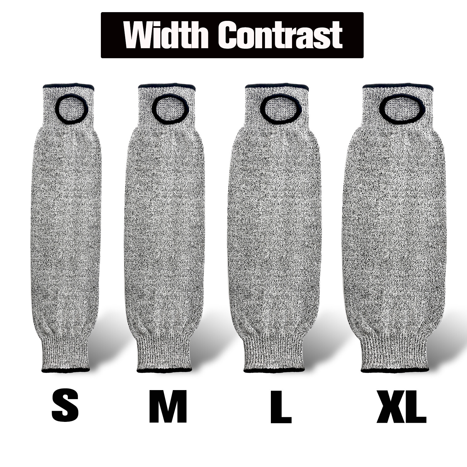 Evridwear Cut Resistant Sleeves with/without Thumb Hole for Work Preventing Stab