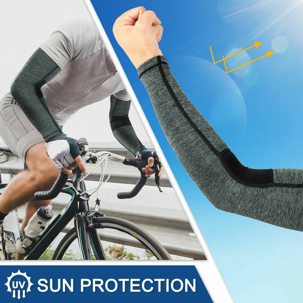 Arm Sleeves Cooling UV Sun Protection UPF 50 Sports Compression for Men & Women